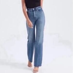 NWT Abercrombie & Fitch The 90's Straight Ultra High Rise Jeans Womens Size 24